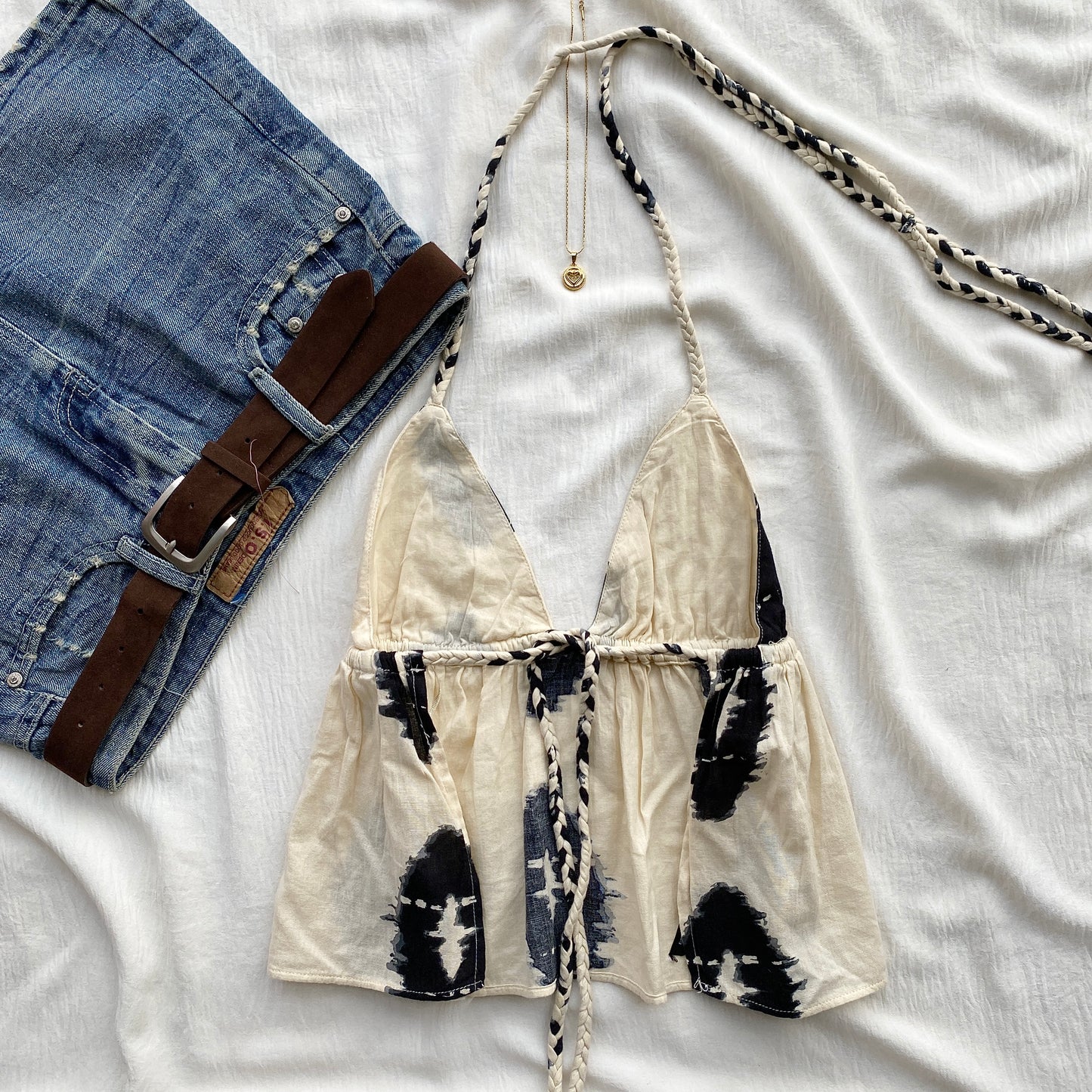 WHITE HALTER TOP FROM ZARA (Sizes available)