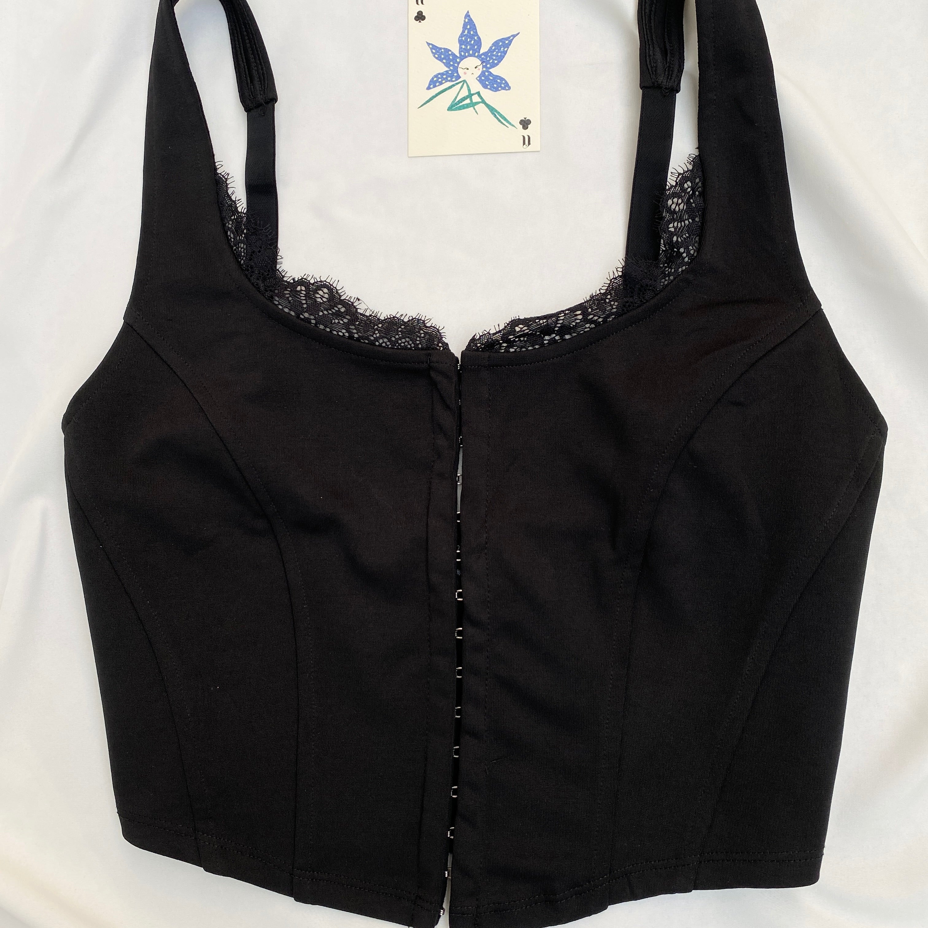 BLACK LACE CORSET (Bust : 36-38, Upper Waist : 32-36)