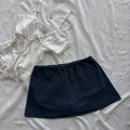 NAVY BLUE SKIRT FROM FREE PEOPLE (Waist : 24-26)