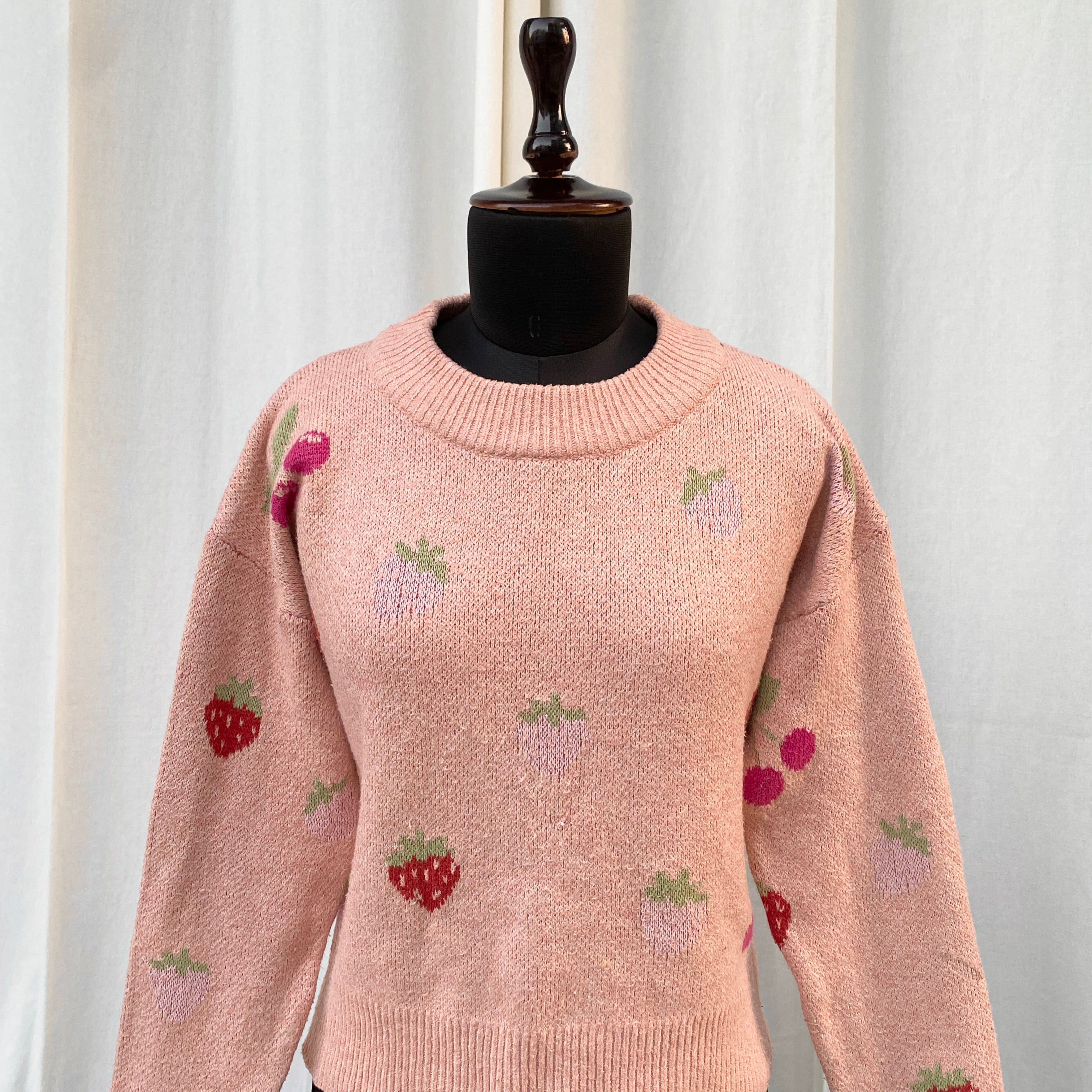 STRAWBERRY JUMPER FROM WILD FABLE (Bust : 36, Length : 20)