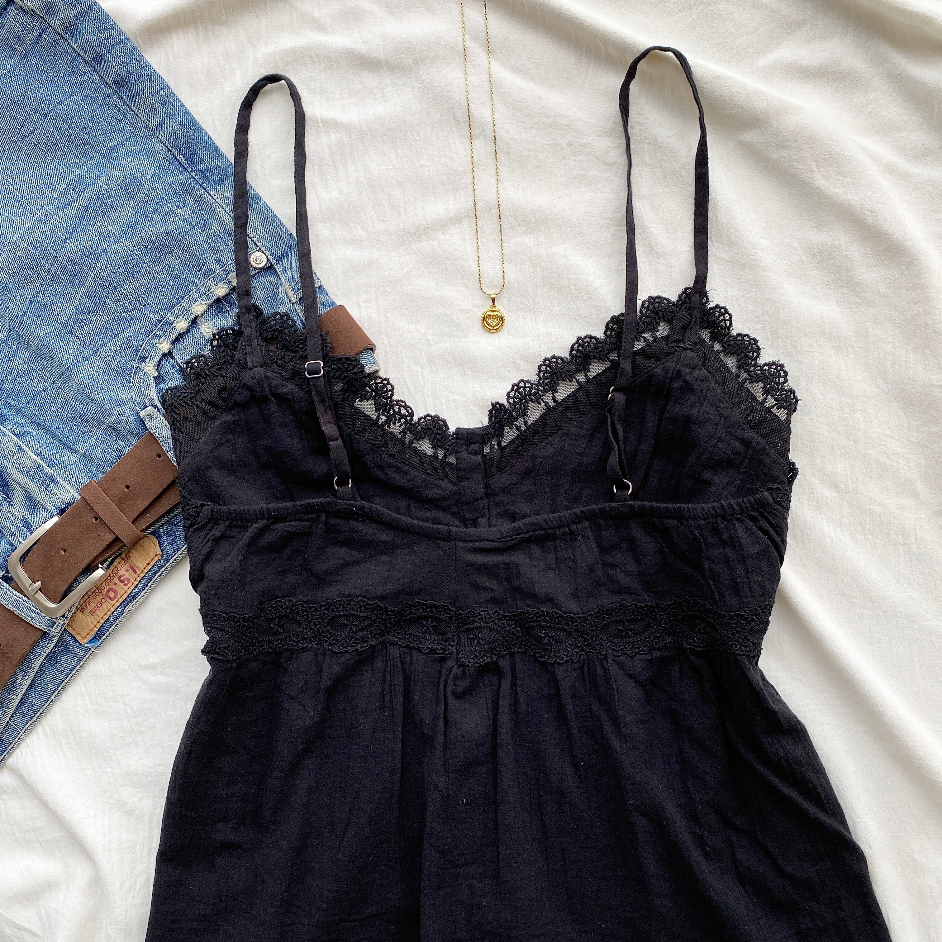 BLACK LACE TOP FROM ZARA (Sizes available)