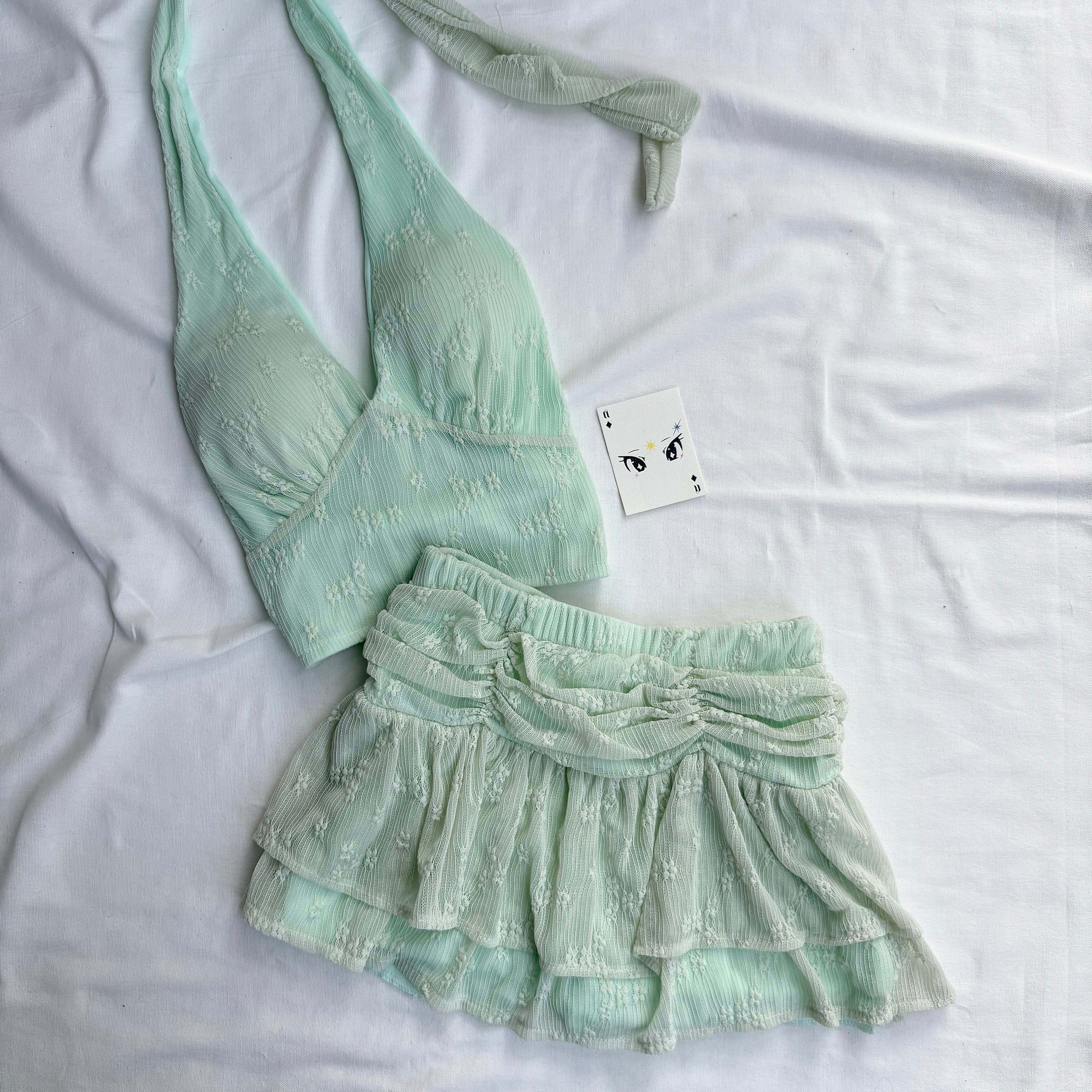 GREEN SET (Bust : 28-32, Upper Waist : 22-28)