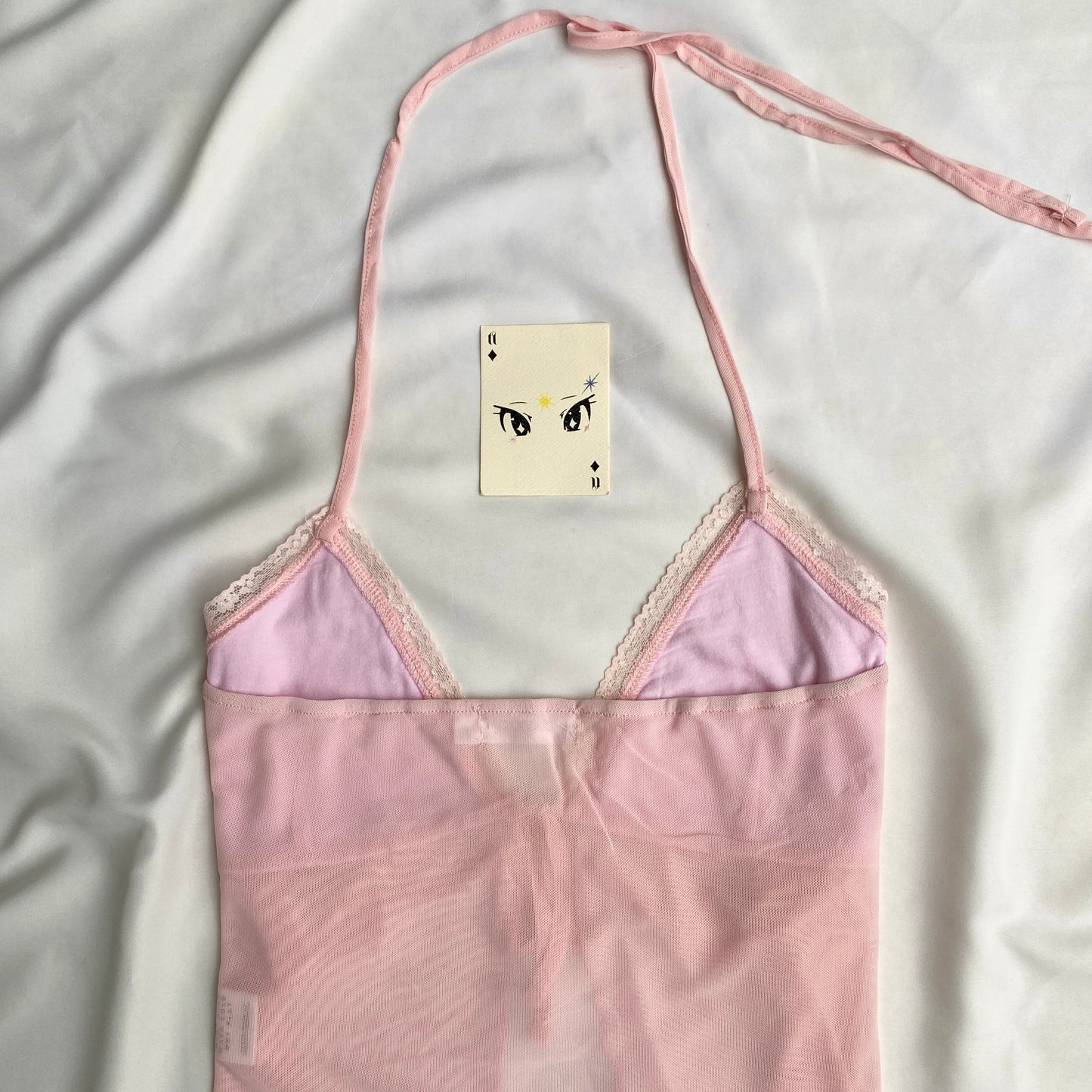 PINK HALTER TOP FROM GLASSONS (Bust : 34-38, Upper Waist : 28-36)