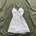 WHITE DRESS FROM HOLLISTER (Bust : 30-32, Upper Waist : 23-28)