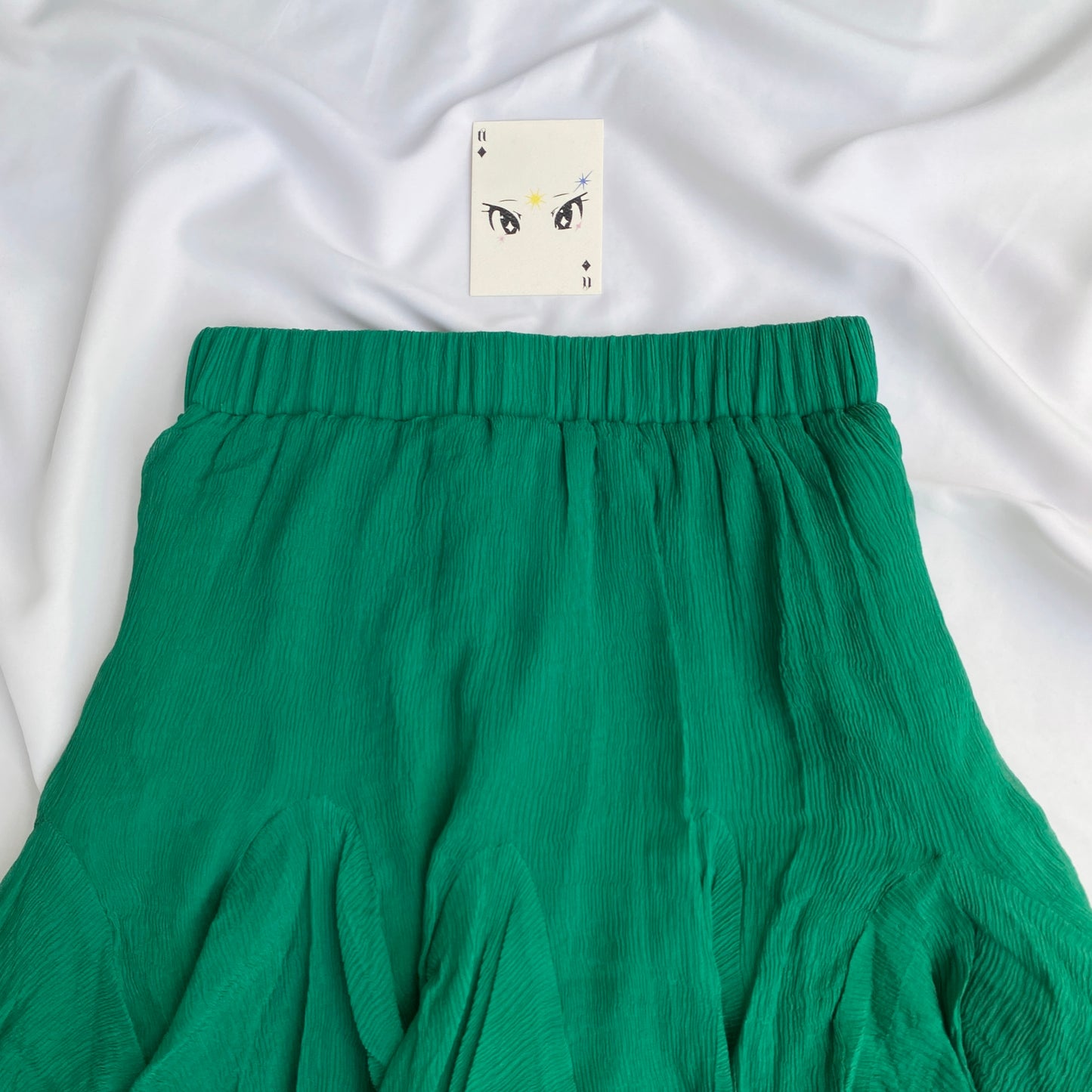 GREEN SKIRT  (Waist : 24-26)