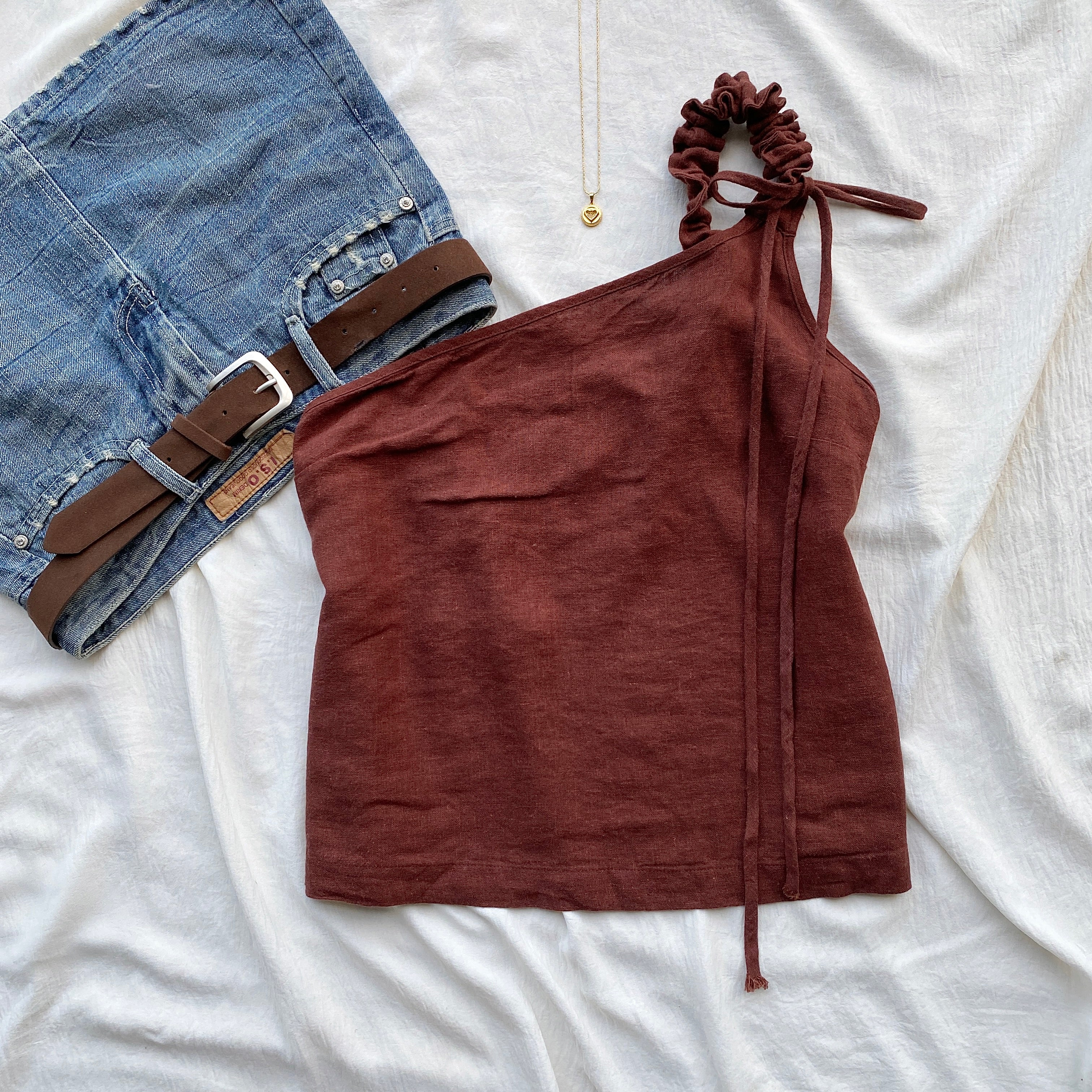 ONE SHOULDER TOP FROM FREE PEOPLE (Bust : 32-34, Upper Waist : 26-32)