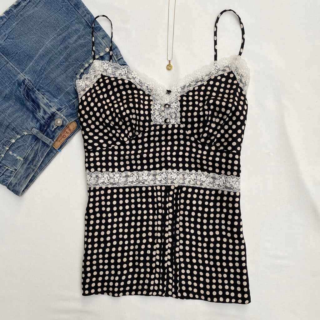 POLKA DOT CAMI (Bust : 36-40, Upper Waist : 30-36)