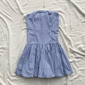 GINGHAM CORSET DRESS FROM ABERCROMBIE AND FITCH (Bust : 30-34, Upper Waist : 27-30)