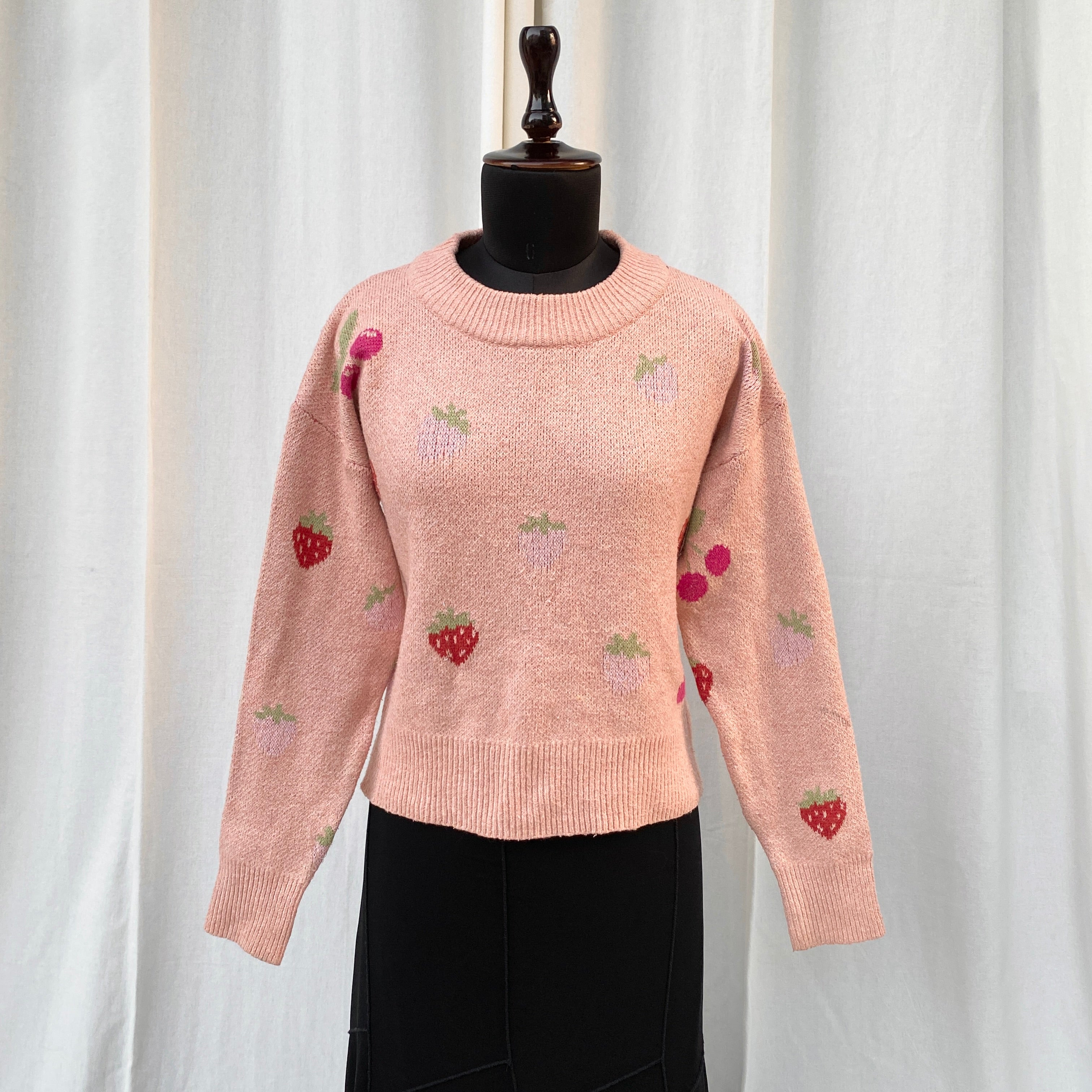 STRAWBERRY JUMPER FROM WILD FABLE (Bust : 36, Length : 20)