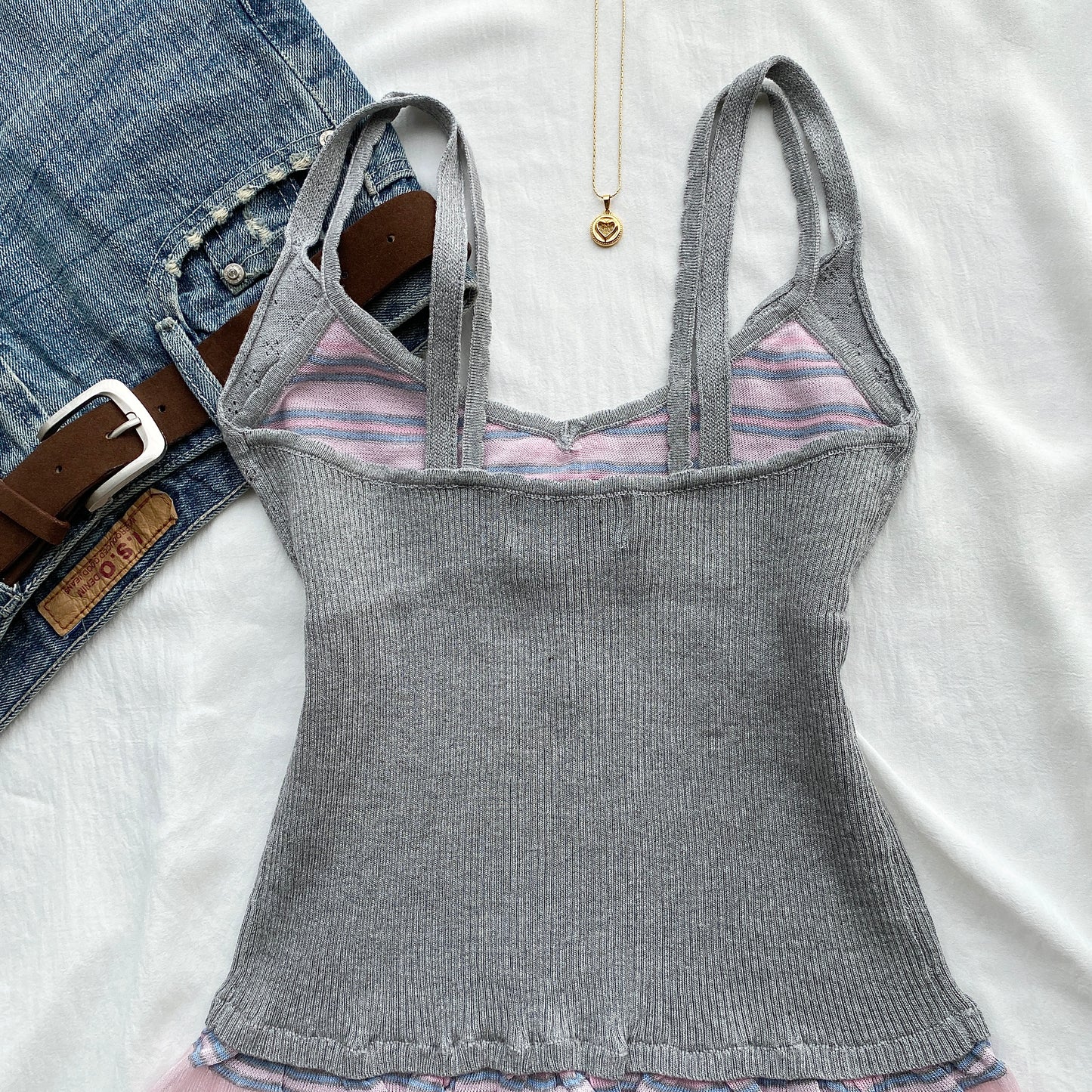 IVY TOP IN GREY (Bust : 30-34, Upper Waist : 23-29)