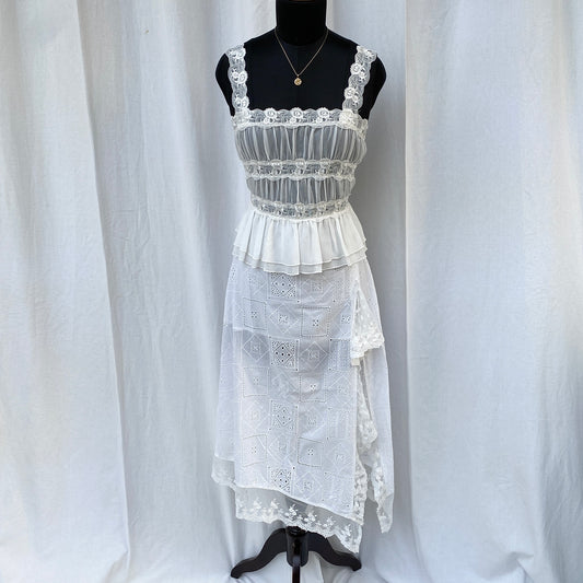WHITE EYELET MAXI SKIRT FROM FREE PEOPLE (Sizes available)