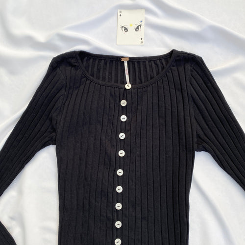 BLACK CARDIGAN/TOP FROM FREE PEOPLE (Multiple sizes available)