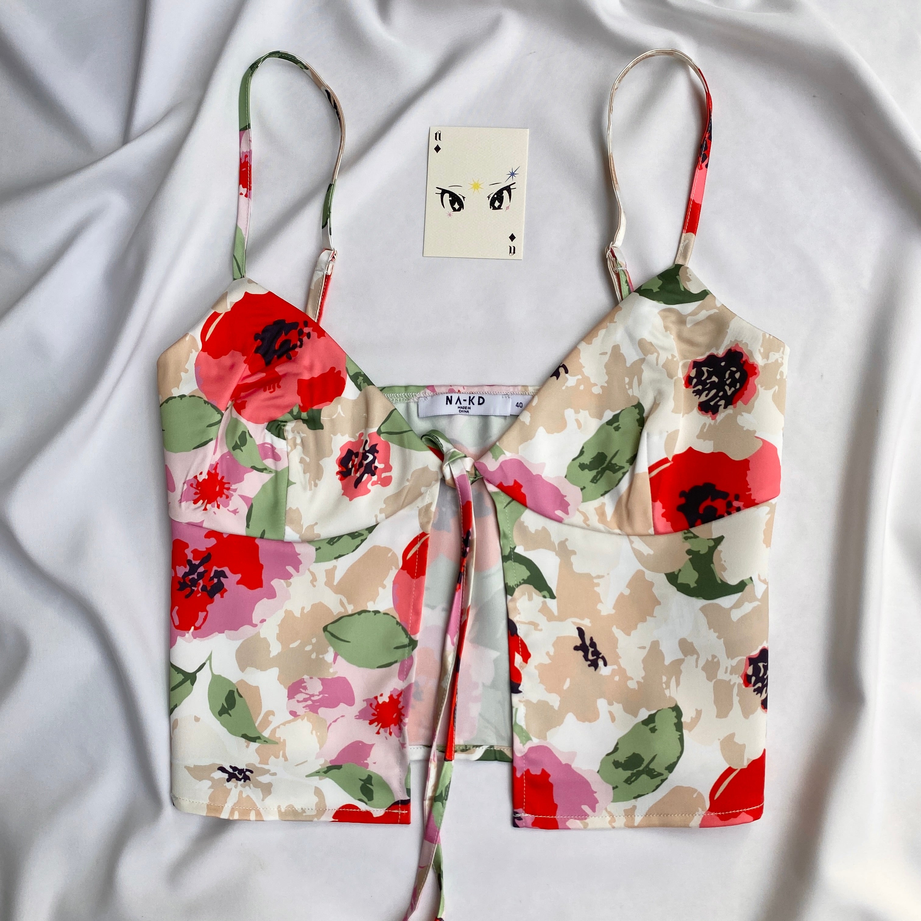 FLORAL TOP FROM NA-KD (Bust : 34-36, Upper Waist : Free)