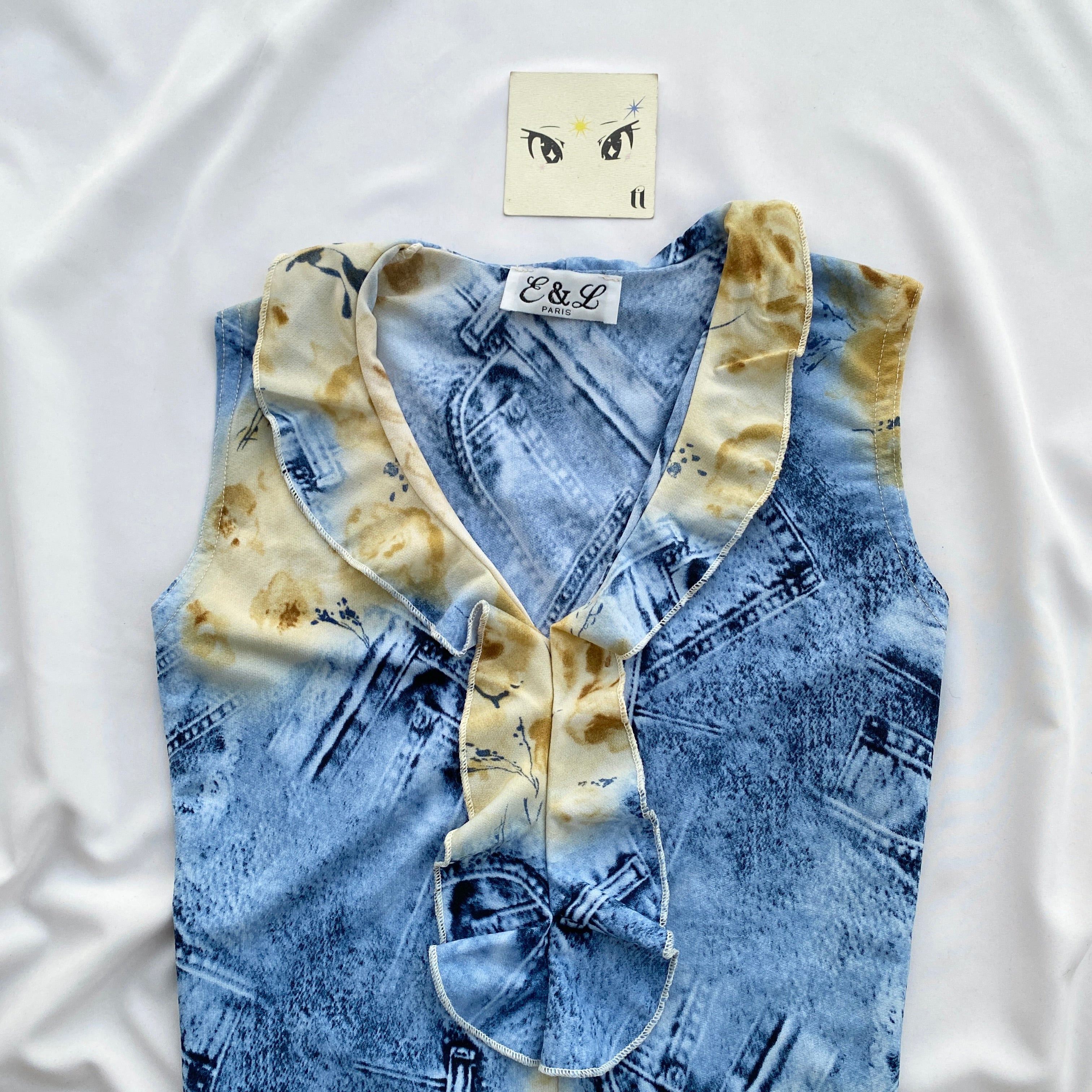 Y2K TOP (Bust : 30-34, Upper Waist : 26-32)