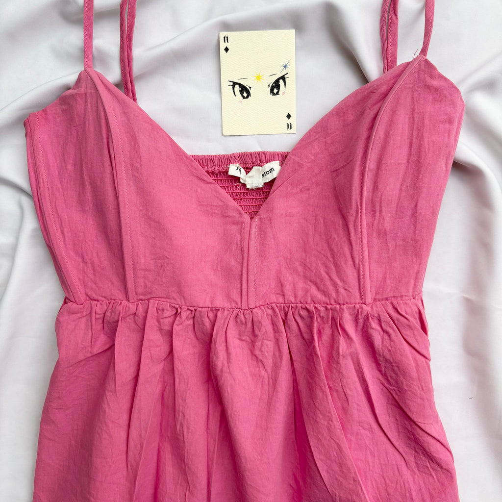 PINK CORSET (Bust : 34-38, Upper Waist : 28-32)