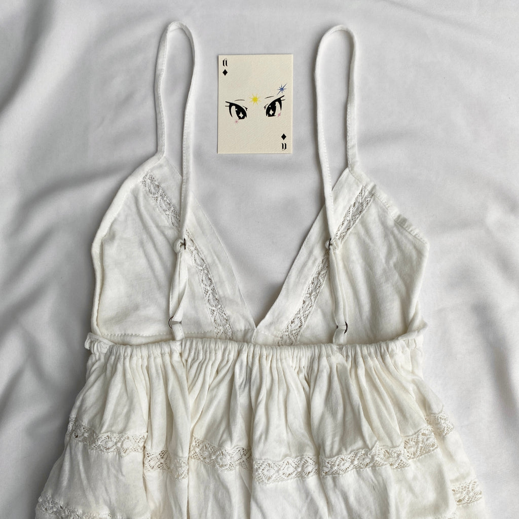 WHITE BABYDOLL TOP FROM URBAN OUTFITTERS (Multiple sizes available)