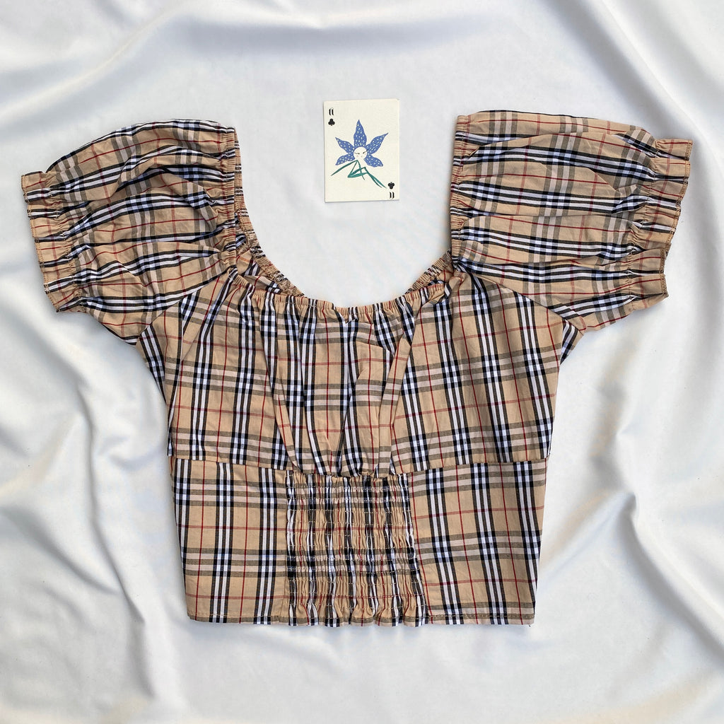 CHECKERED TOP  (Bust : 30-34, Upper Waist : 26-30)