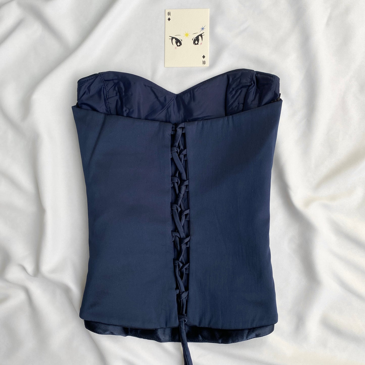 BLUE CORSET  (Bust :  28-32, Upper Waist : 26-30)