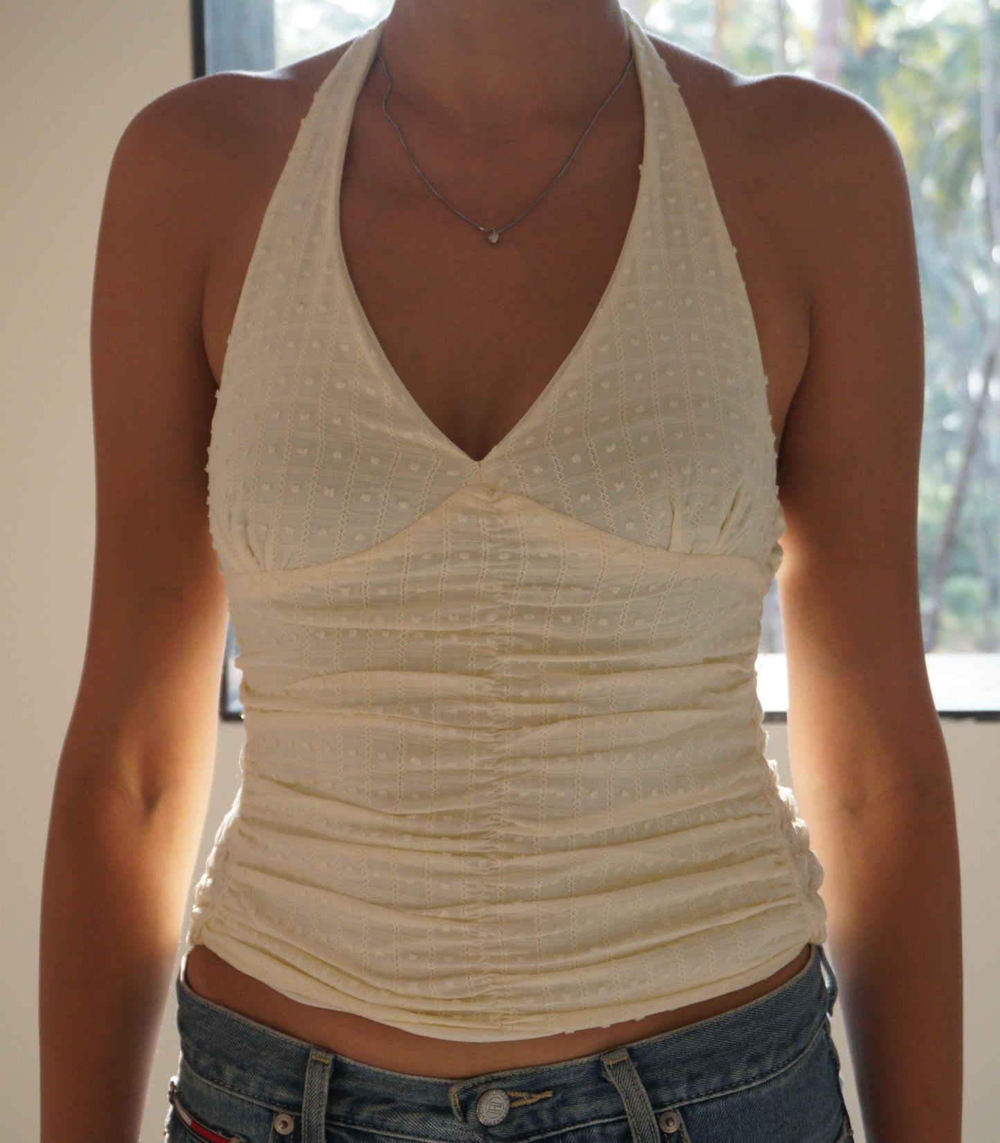 YELLOW HALTER TOP (Bust : 28-32, Upper Waist : 22-26)