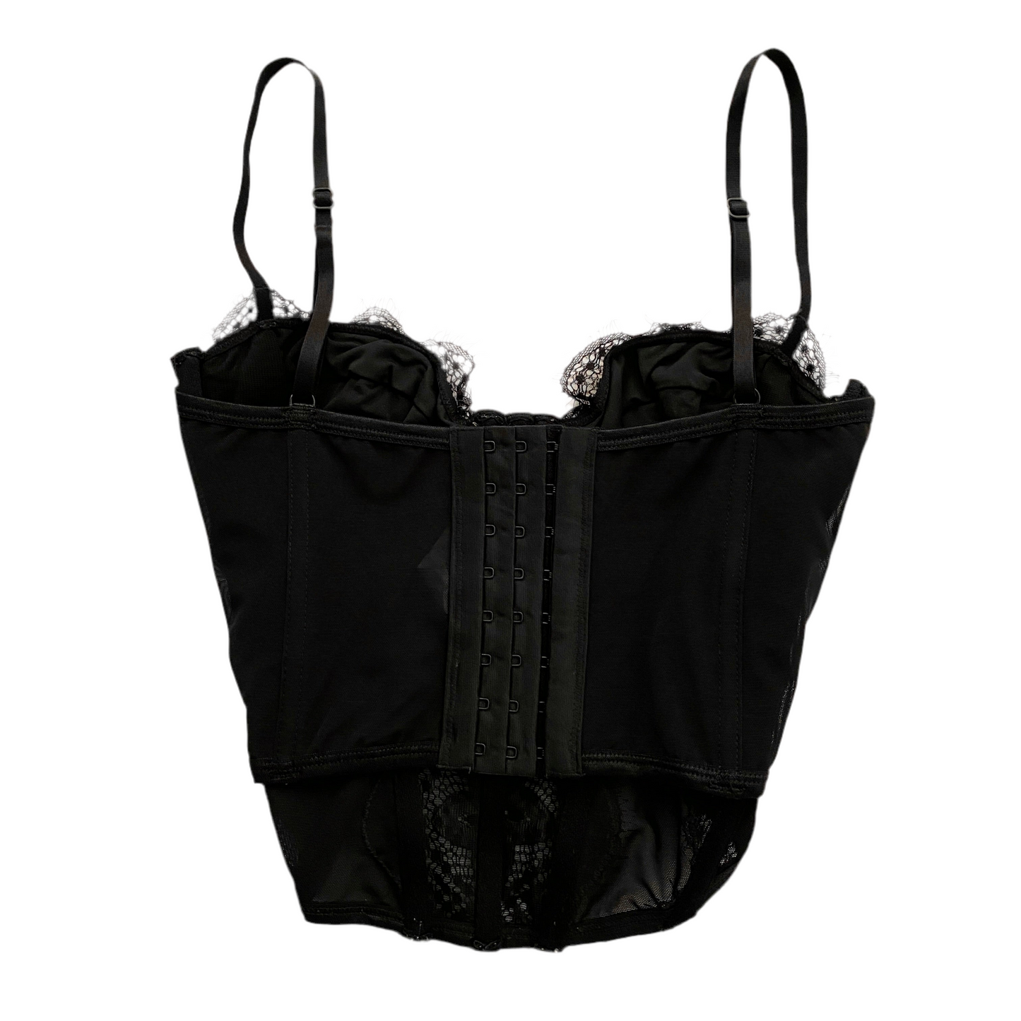 BLACK LACE CORSET FROM GLASSONS