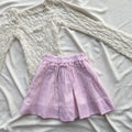 PINSTRIPE BUBBLE SKIRT IN PINK (Waist : 22-26)