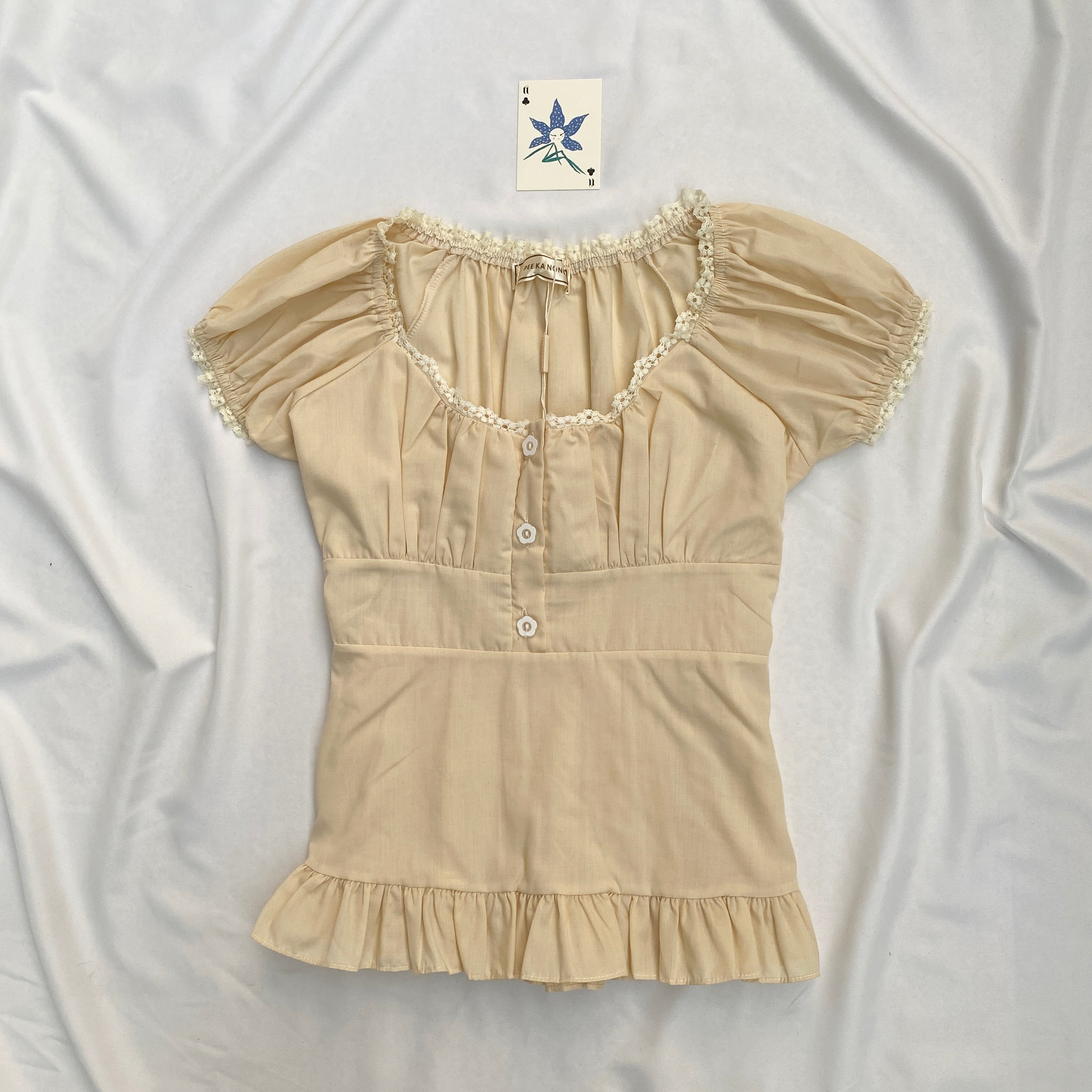 BUTTER YELLOW TOP (Bust : 30-34, Upper Waist : 24-28)