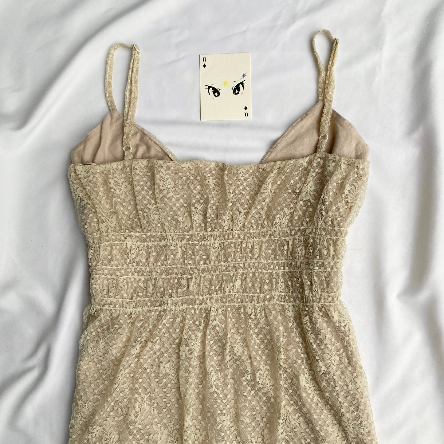 BEIGE BABYDOLL TOP (Bust : 34-36)