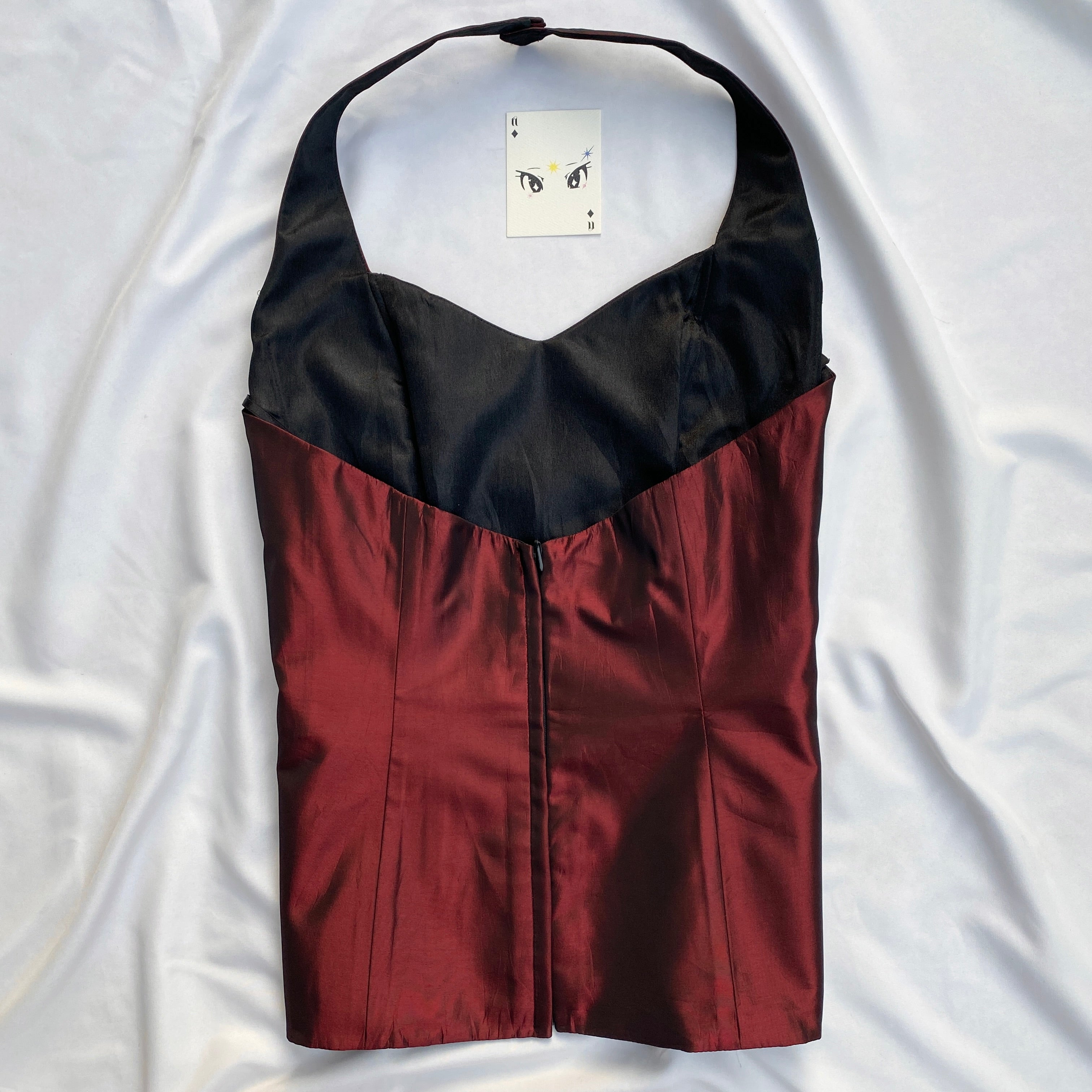 RED HALTER CORSET (Bust : 34-36, Upper Waist : 30-32)