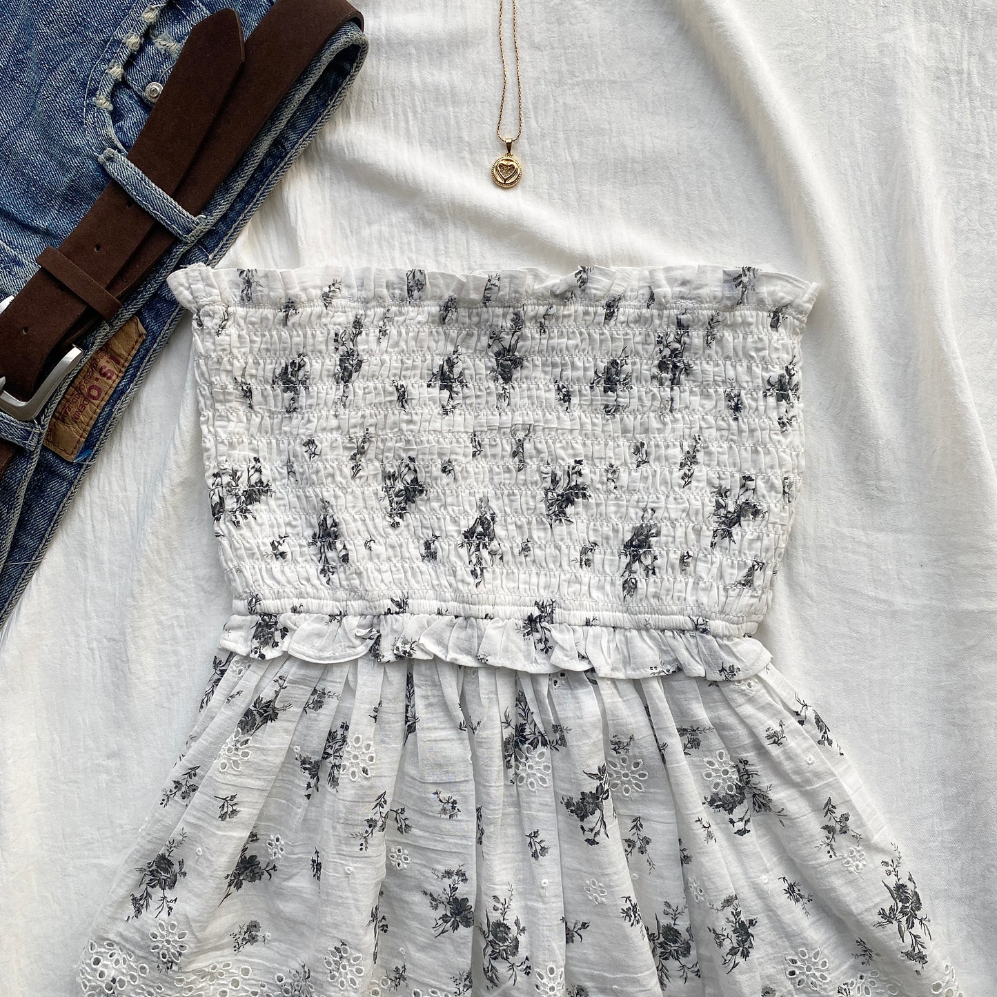 WHITE TUBE TOP FROM AMERICAN EAGLE (Two sizes)