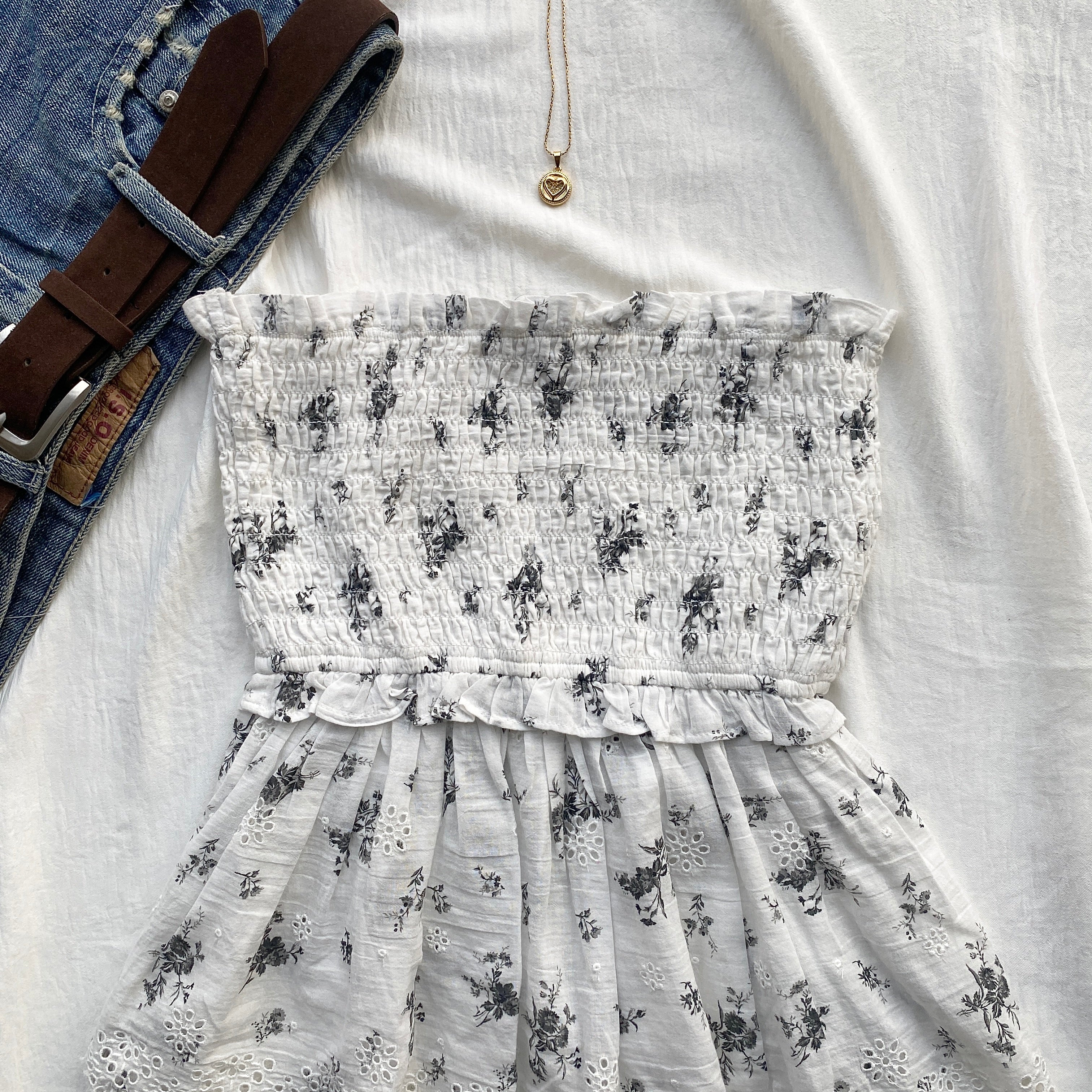 WHITE TUBE TOP FROM AMERICAN EAGLE (Two sizes)
