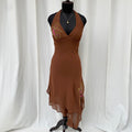 BROWN EMBROIDERED DRESS FROM URBAN OUTFITTERS (Multiple sizes available)