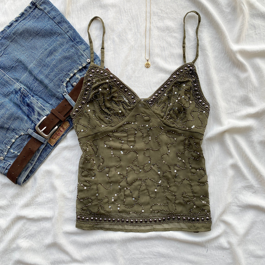 CELESTE TOP in Olive Green (Sizes available)