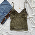 CELESTE TOP in Olive Green (Sizes available)