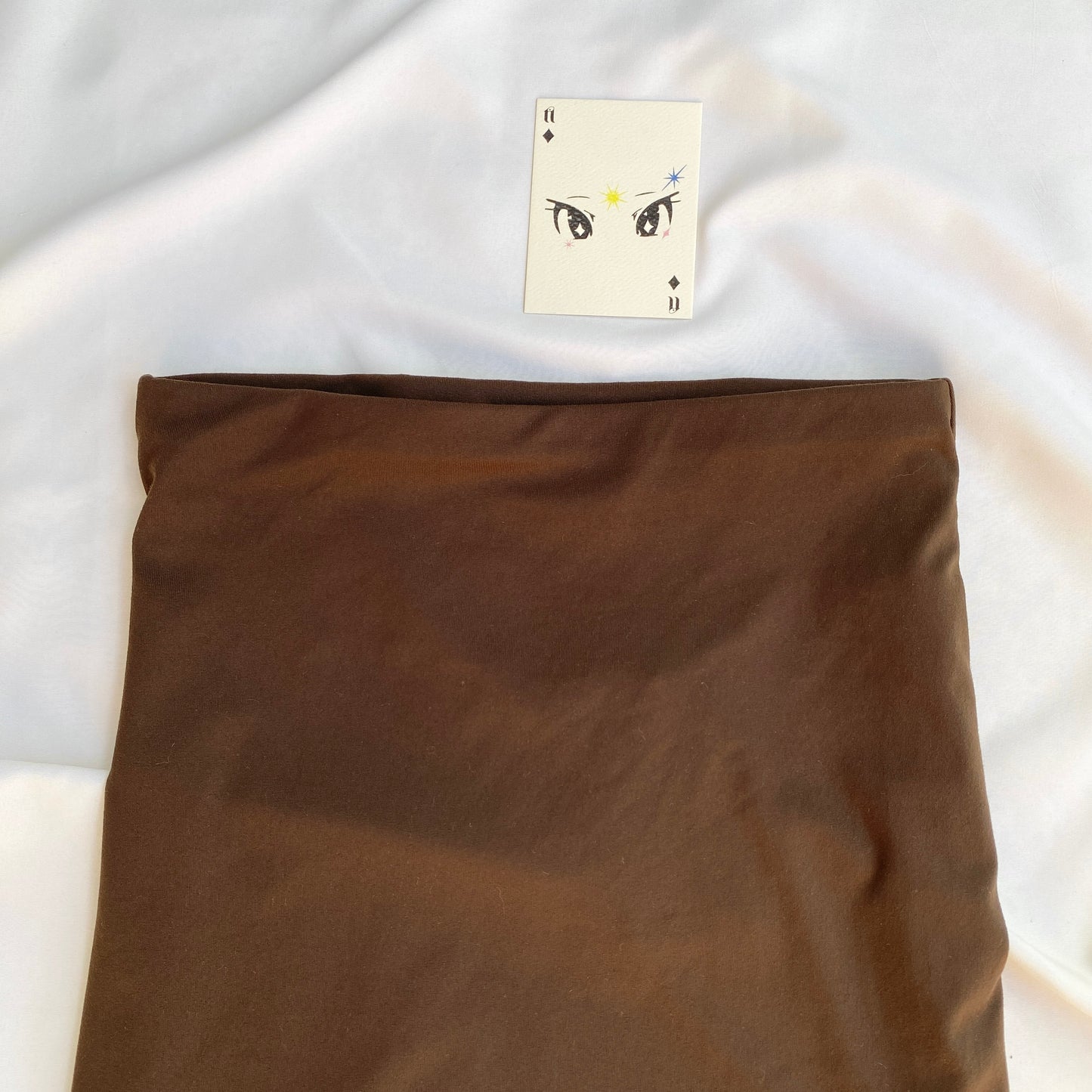 SUPERSOFT BROWN SKIRT FROM GLASSONS (Waist : 23-26)