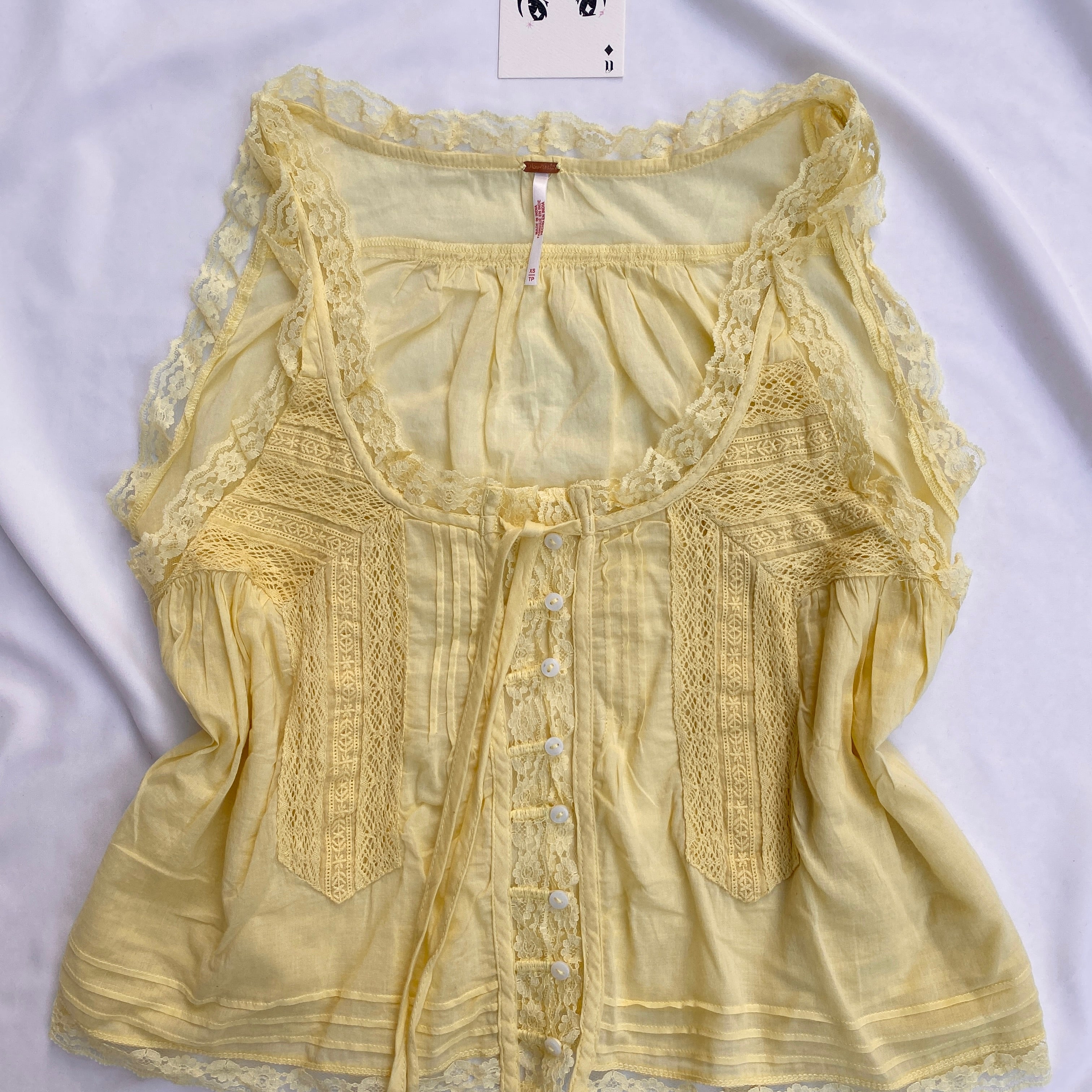 YELLOW TOP FROM FREE PEOPLE (Sizes available)