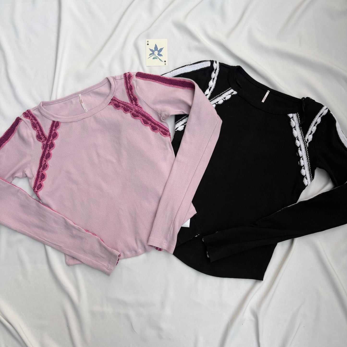 BLACK EMBROIDERED TOP FROM FREE PEOPLE (Multiple sizes available)