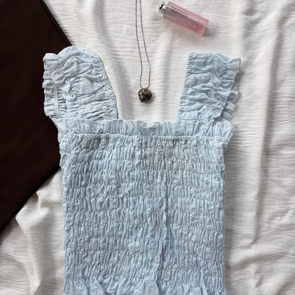 BLUE TOP (Bust : 28-34, Upper Waist : 24-28)