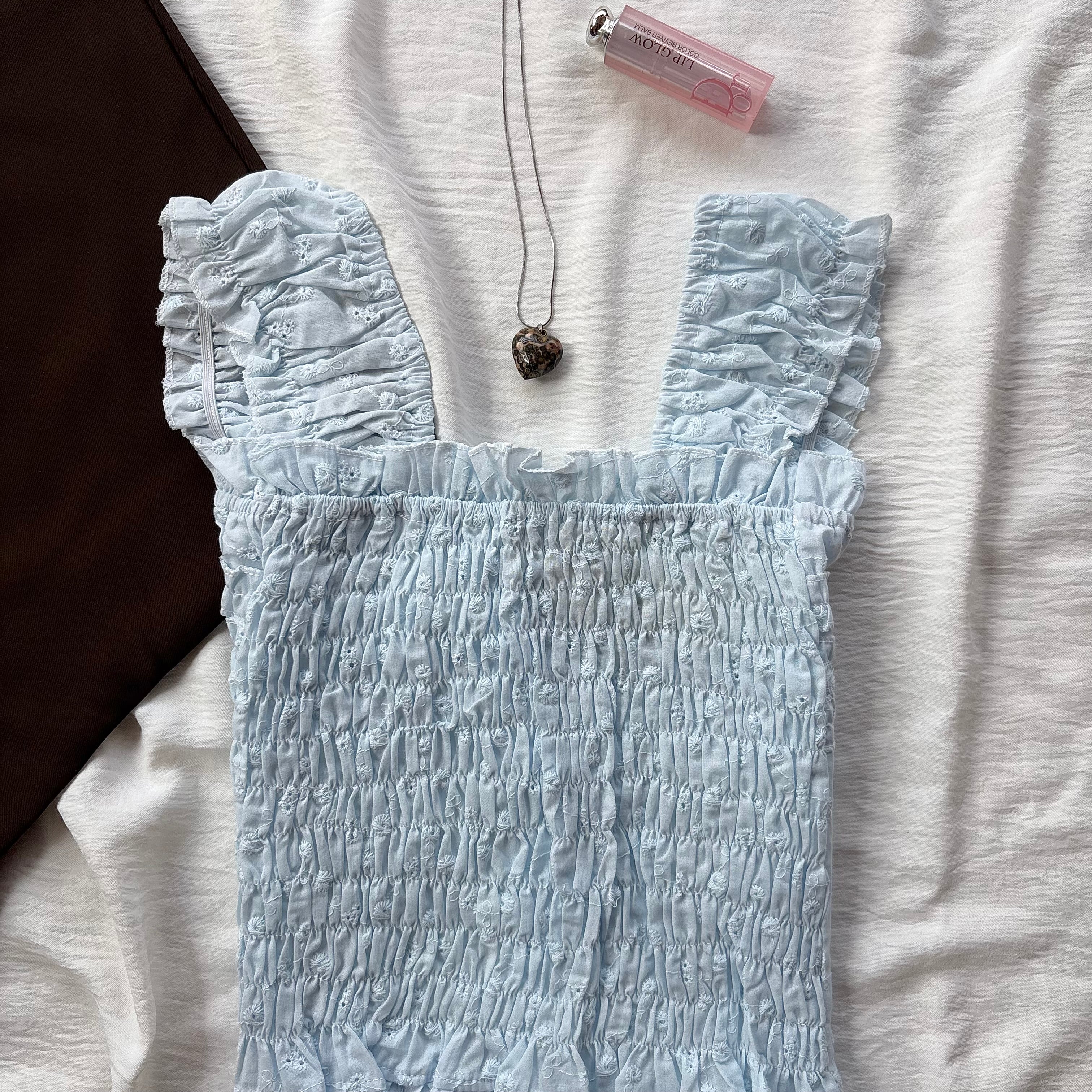 BLUE TOP (Bust : 28-34, Upper Waist : 24-28)