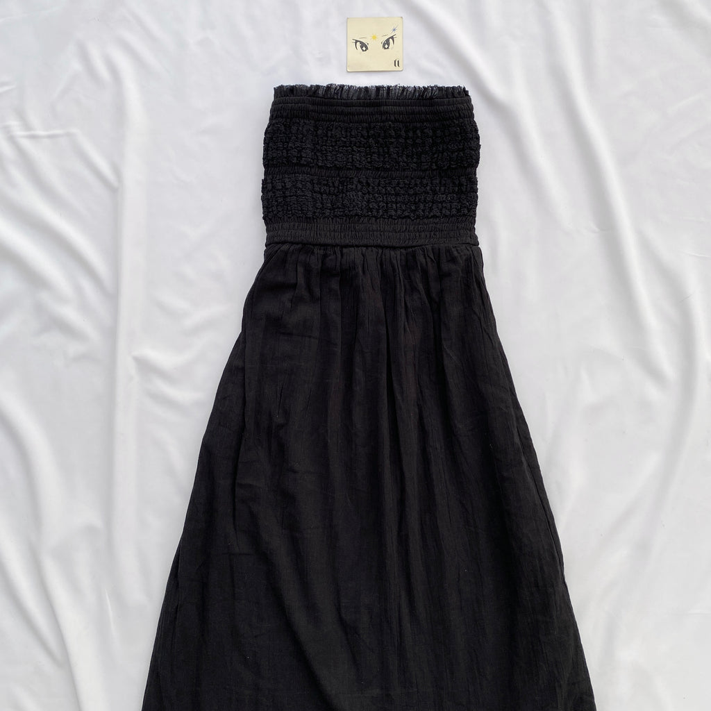 BLACK BANDEAU 2 IN 1 (DRESS AND SKIRT) FROM AEROPOSTALE (Bust : 28-32, Upper Waist : 23-28)