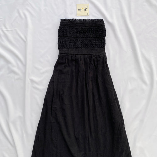 BLACK BANDEAU 2 IN 1 (DRESS AND SKIRT) FROM AEROPOSTALE (Bust : 28-32, Upper Waist : 23-28)