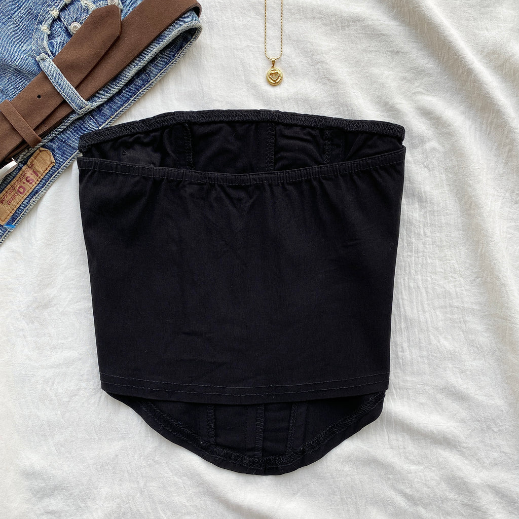 BLACK ROSE CORSET (Bust : 28-32, Upper Waist : 22-26)