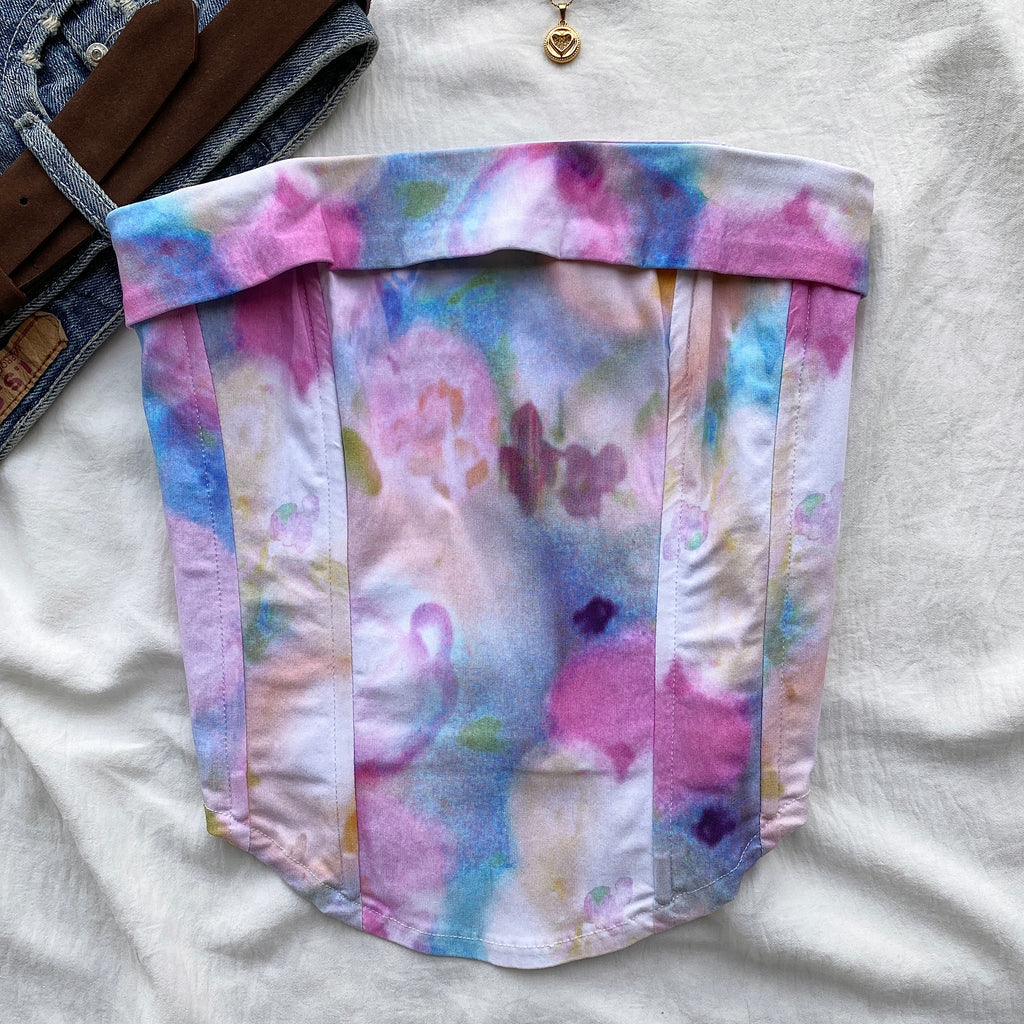 TIE DYE CORSET FROM GLASSONS (Bust : 28-32, Upper Waist : 24-28)