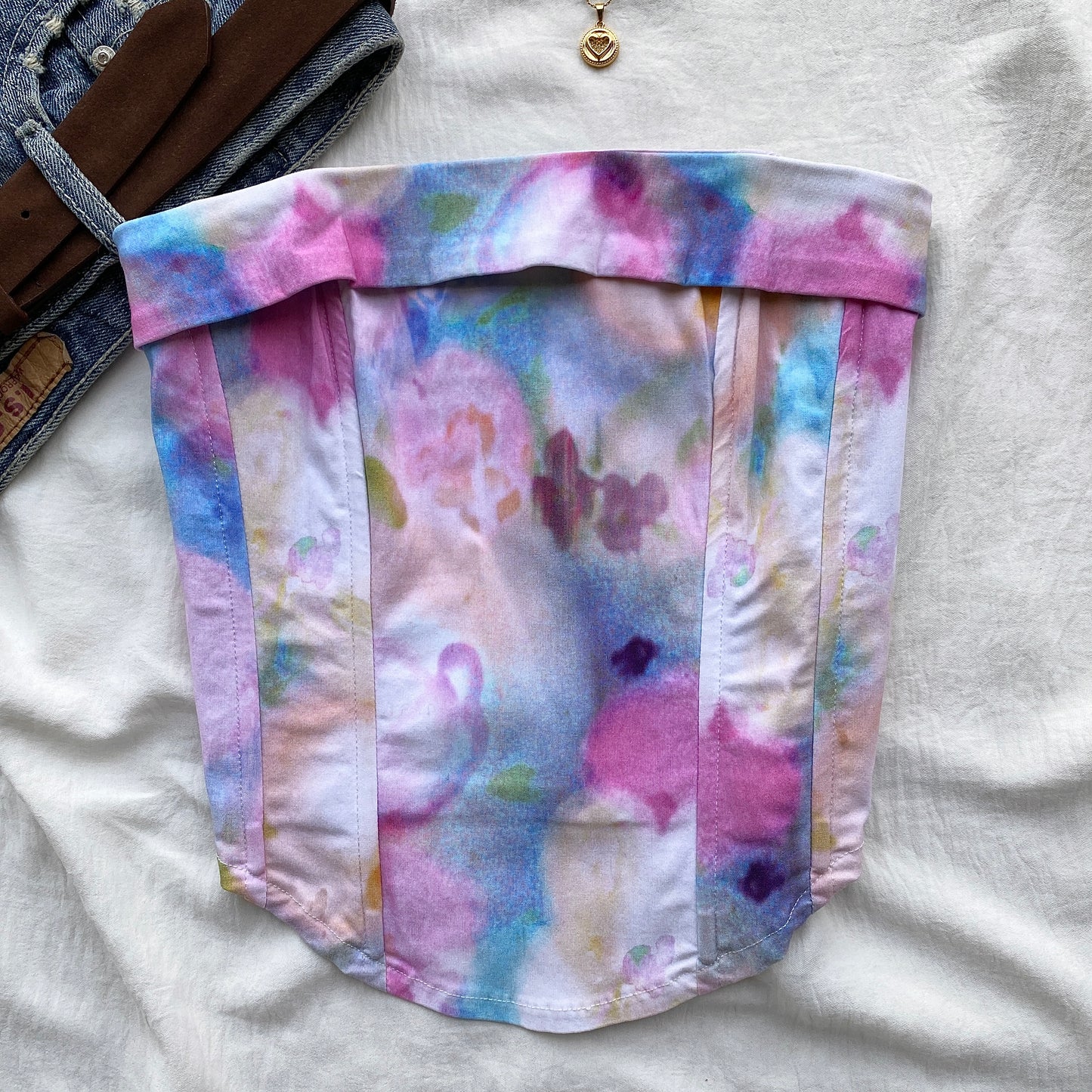 TIE DYE CORSET FROM GLASSONS (Bust : 28-32, Upper Waist : 24-28)