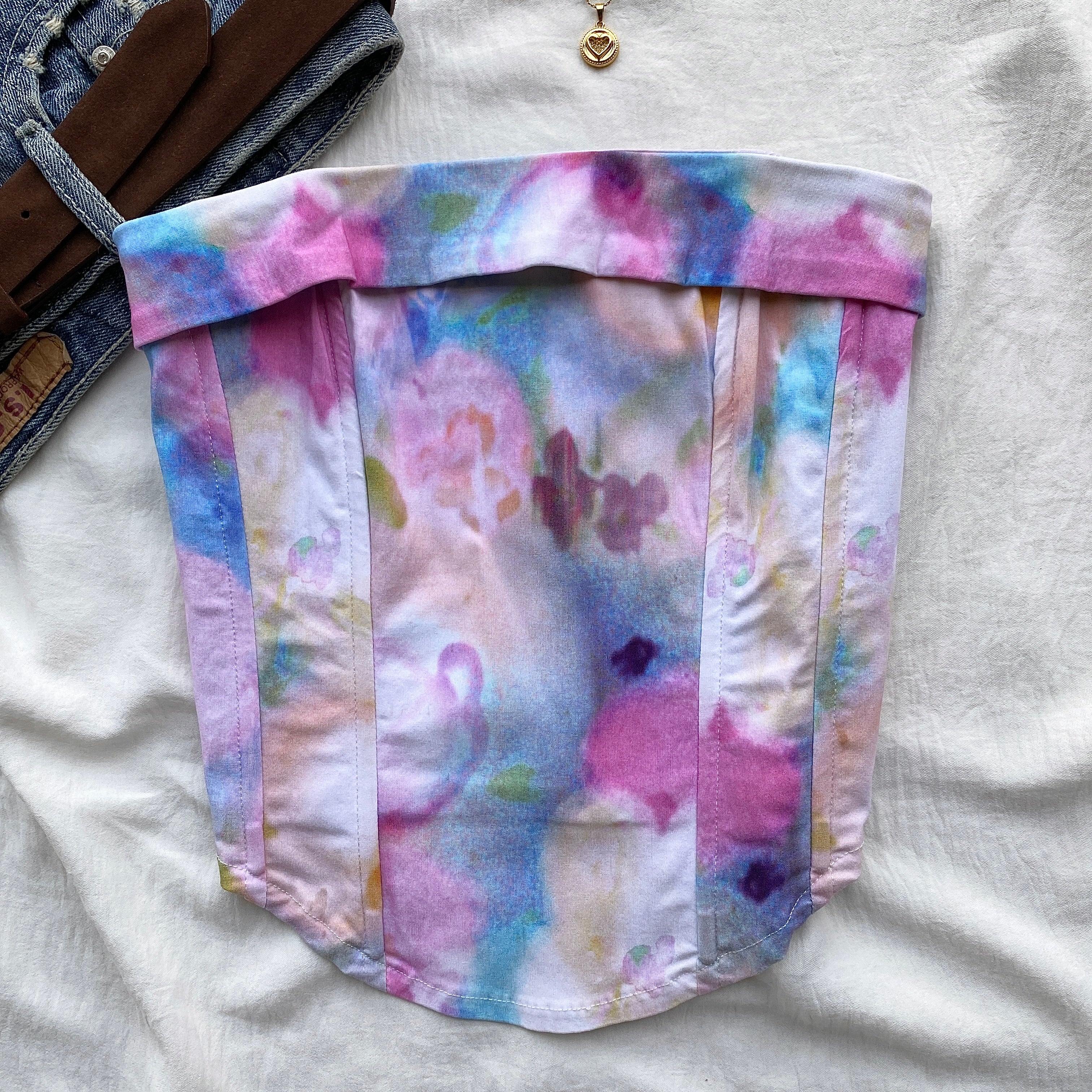 TIE DYE CORSET FROM GLASSONS (Bust : 28-32, Upper Waist : 24-28)