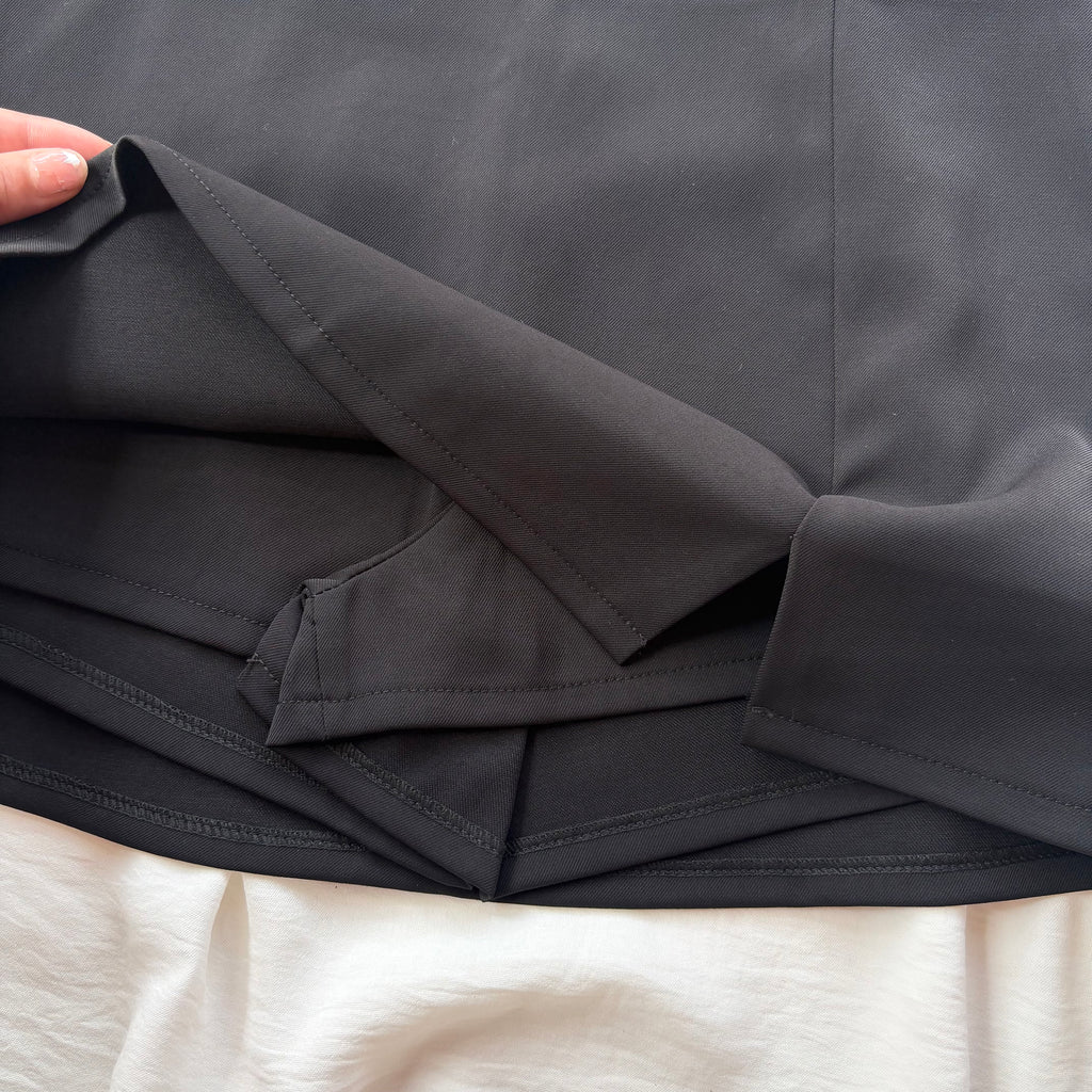 BLACK SKIRT WITH SHORTS (Two sizes available)