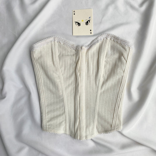 WHITE CORSET (Bust : 28-32, Upper Waist : 24-28)