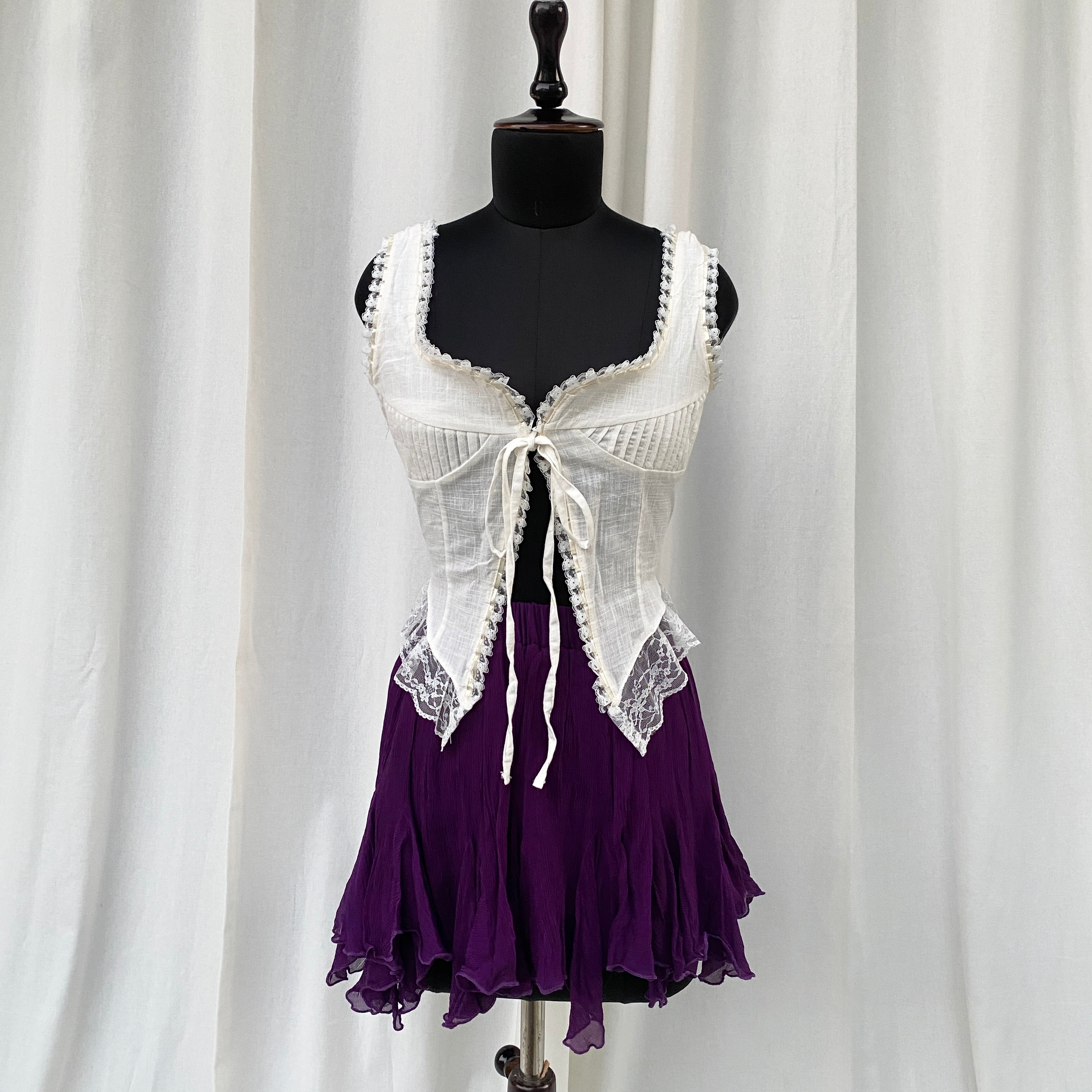 PURPLE FAIRY SKIRT (Waist : 24-26)
