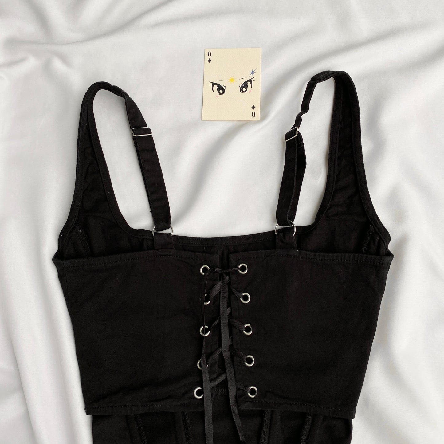 BLACK CORSET (Bust : 30-34, Upper Waist : 26-29)