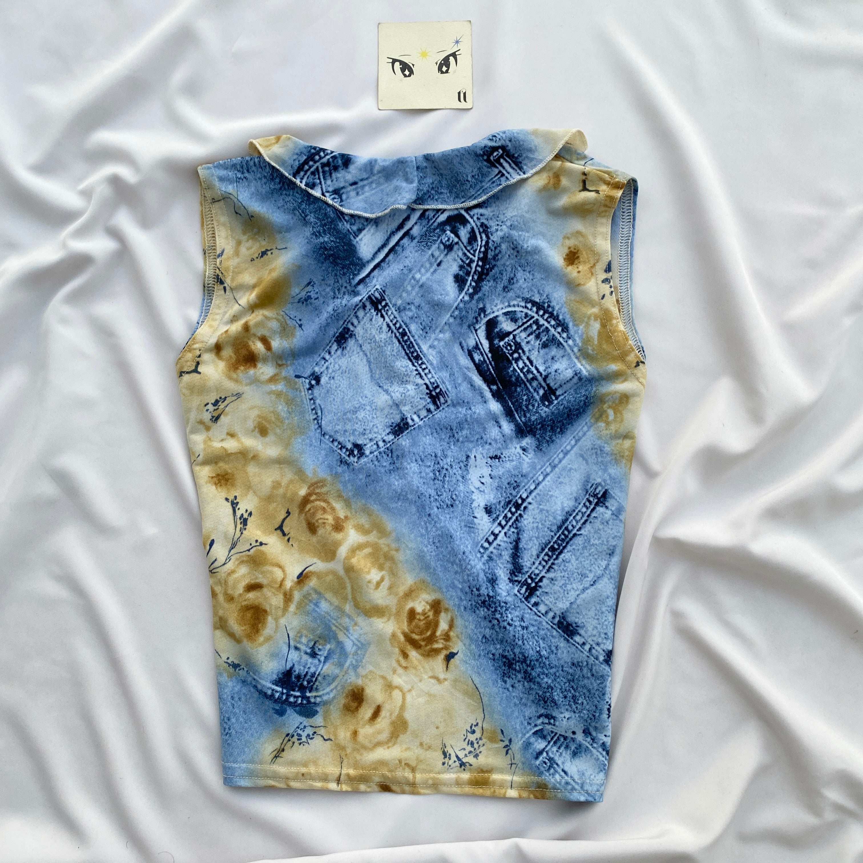 Y2K TOP (Bust : 30-34, Upper Waist : 26-32)