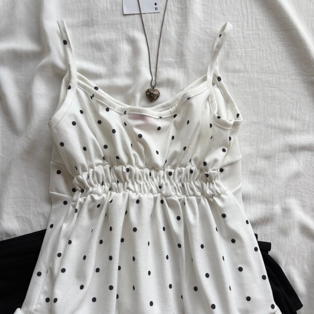 POLKA BABYDOLL TOP (Bust : 30-34, Upper Waist : 24-28)